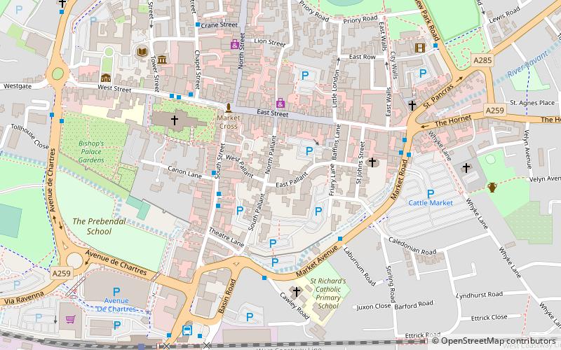Pallant House Gallery location map