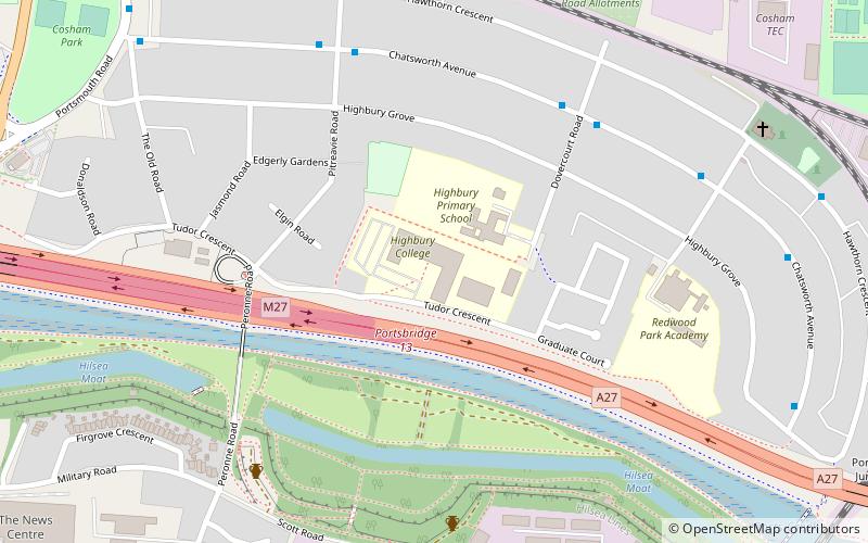 Highbury College location map