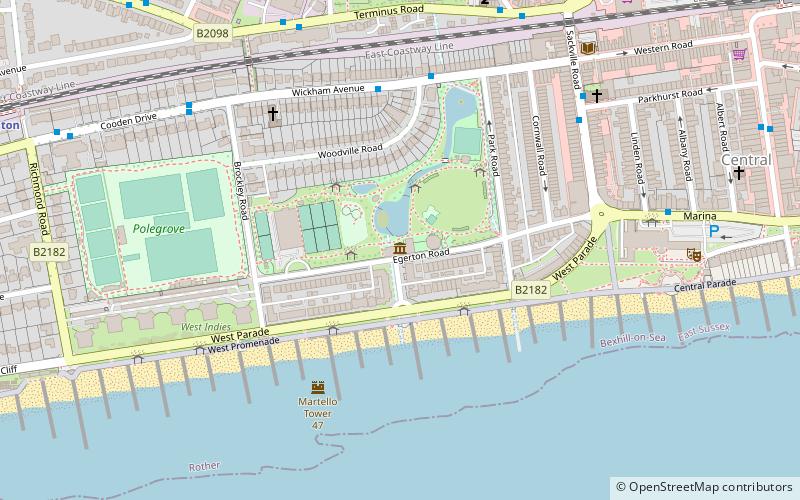 Bexhill Museum location map