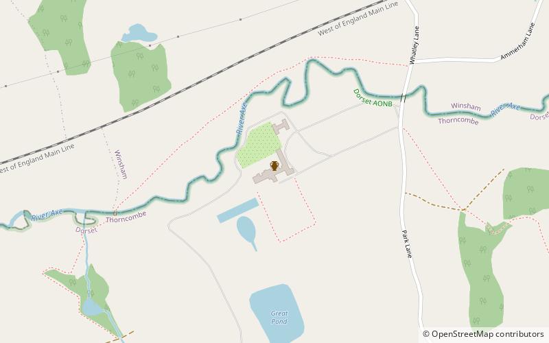 Forde Abbey location map