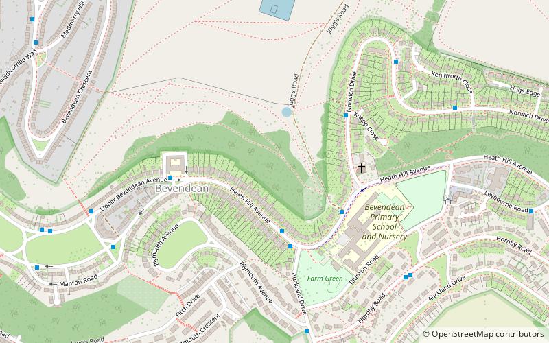 Bevendean Down location map