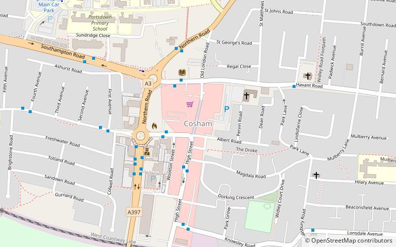 Cosham location map
