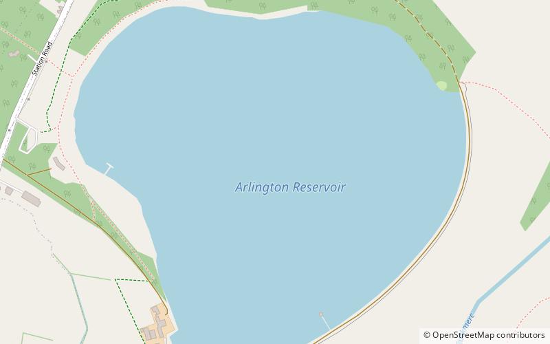 Arlington Reservoir location map