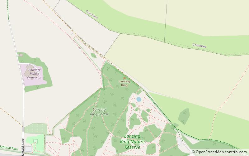 Lancing Ring location map