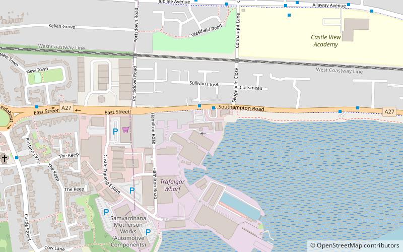 trafalgar wharf portsmouth location map