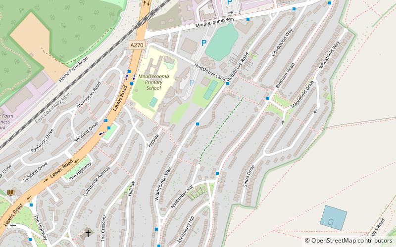 Brighton and Lewes Downs Biosphere Reserve location map