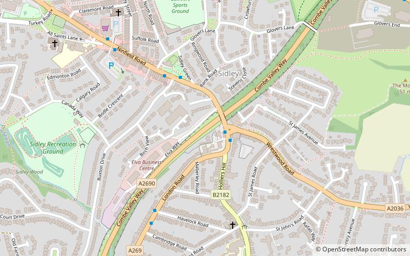 Sidley United F.C. location map