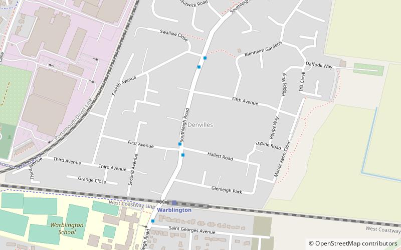 Denvilles location map