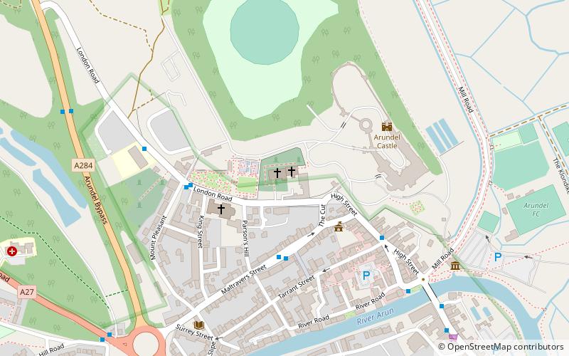 Arundel Priory location map