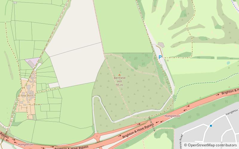 Benfield Hill location map
