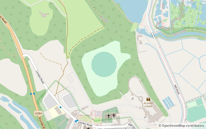 Arundel Castle Cricket Ground location map