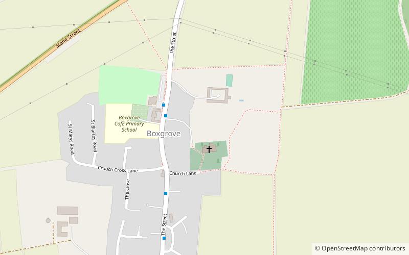 Boxgrove Priory location map