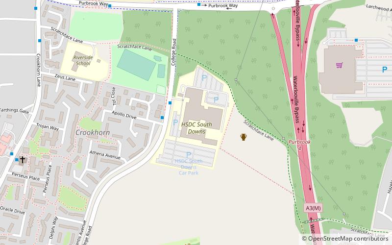 South Downs College location map