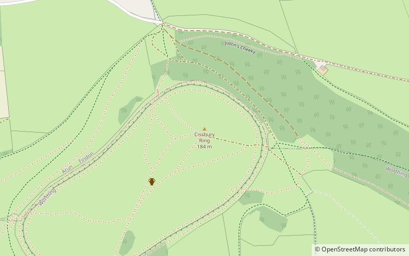 Cissbury Ring location map