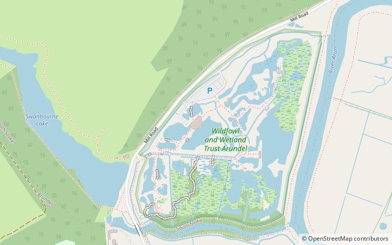 Arundel Wetland Centre location map