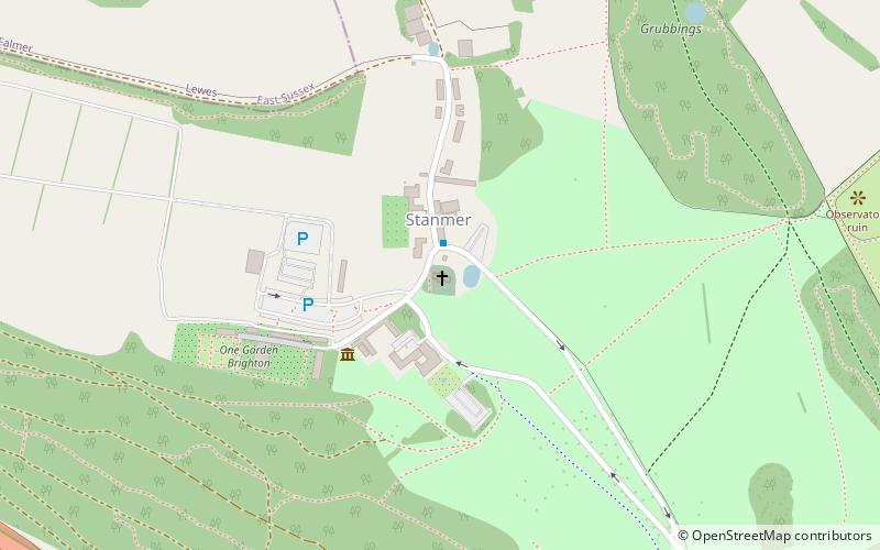 Stanmer Church location map