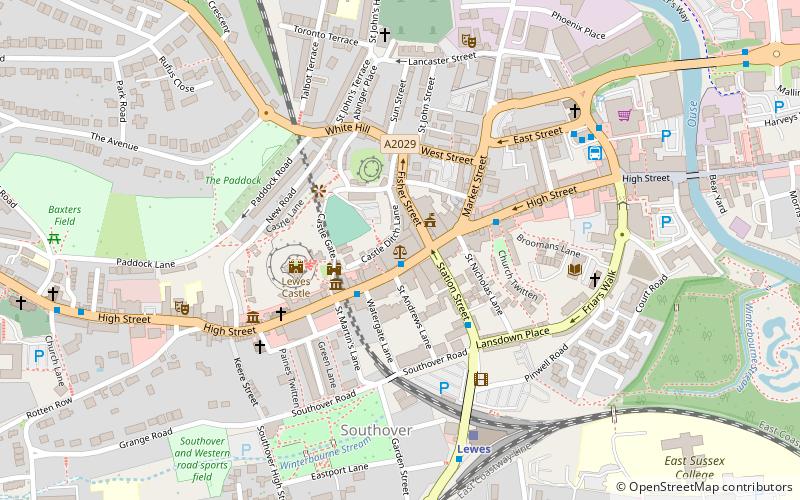 Lewes Crown Court location map