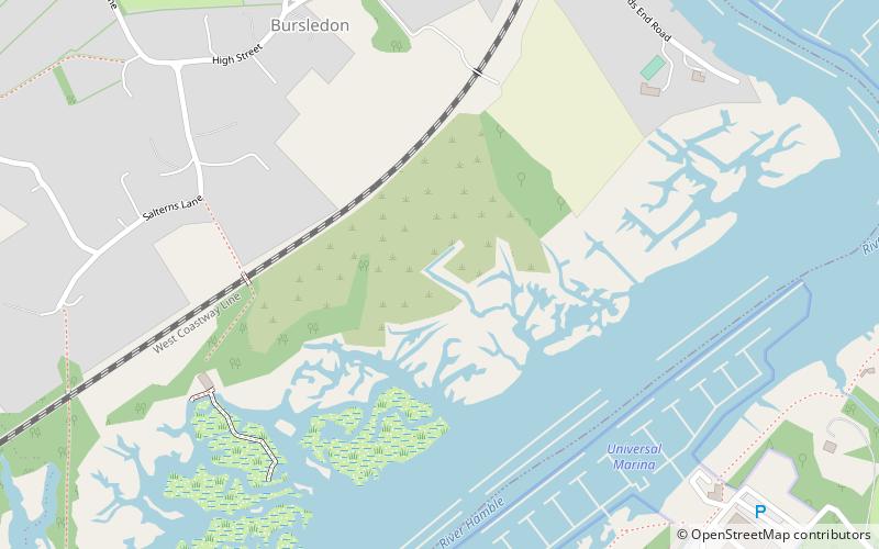 Hackett's Marsh location map