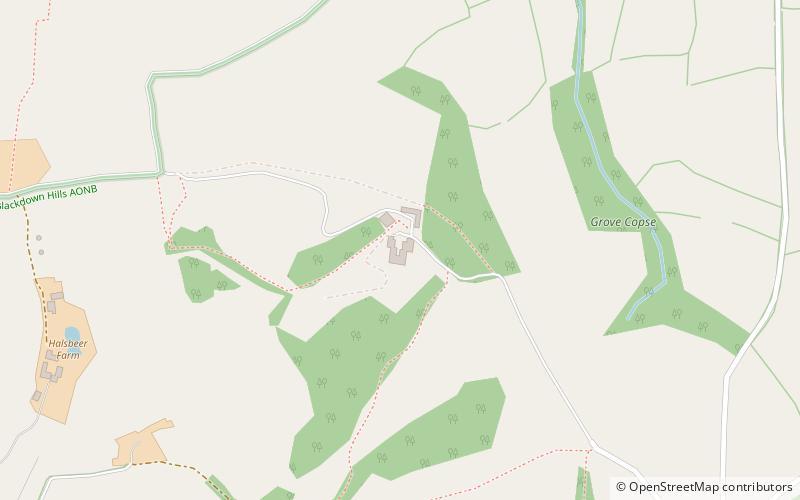 Blackborough House location map