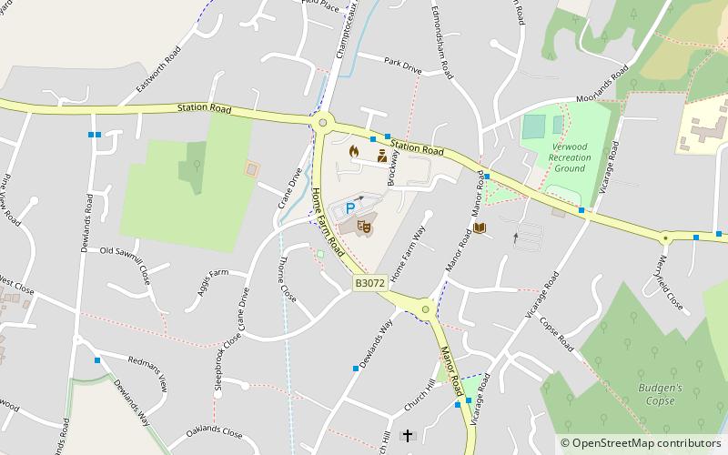 the hub verwood location map
