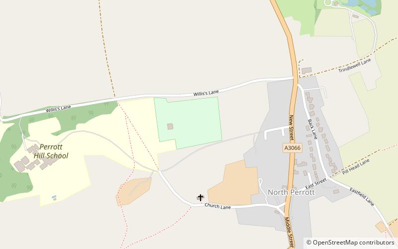 North Perrott Cricket Club Ground location map