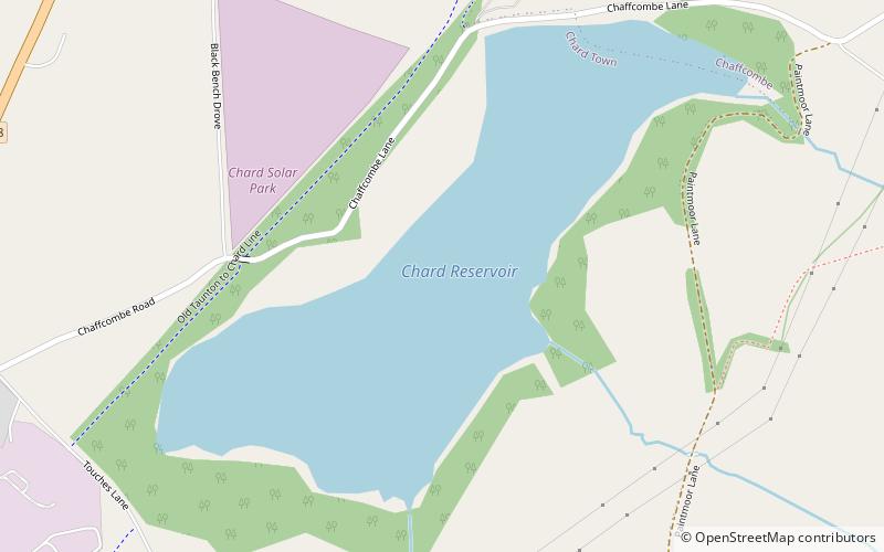 Chard Reservoir location map