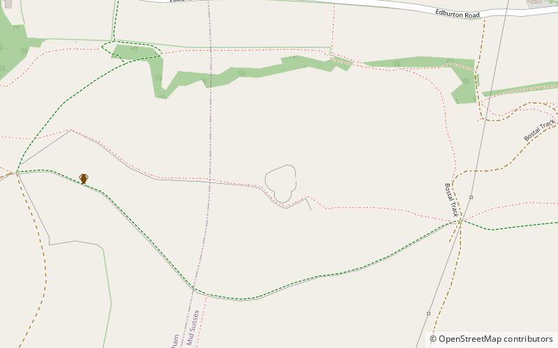 Edburton Castle Ring location map
