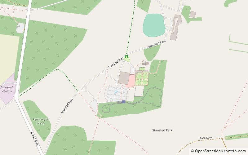 Stansted Park location map