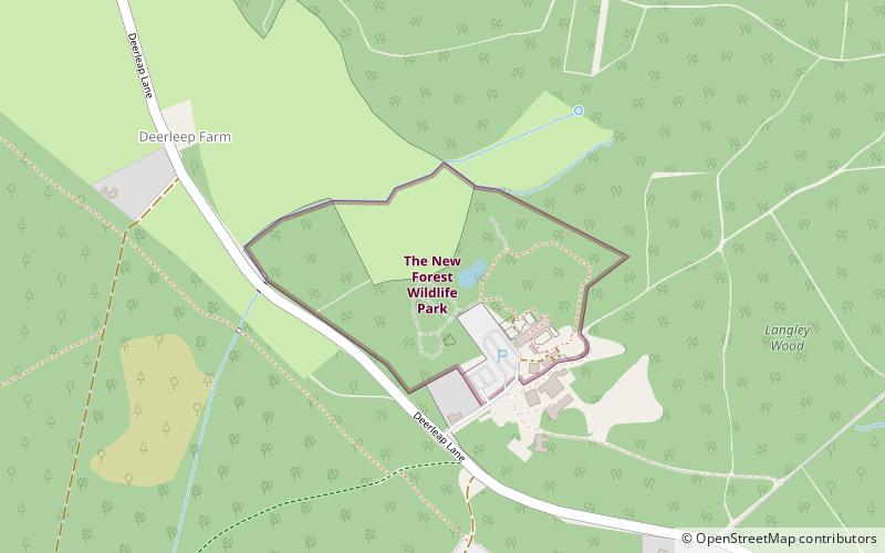 New Forest Wildlife Park location map