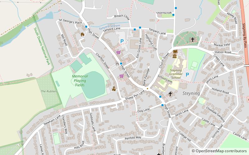 chequer inn steyning location map