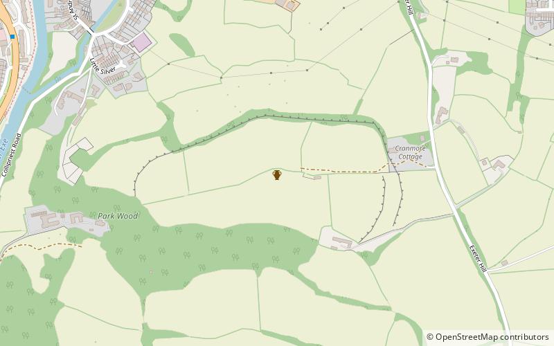 Cranmore Castle location map