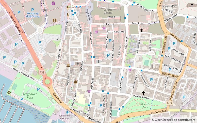 Holyrood Church location map