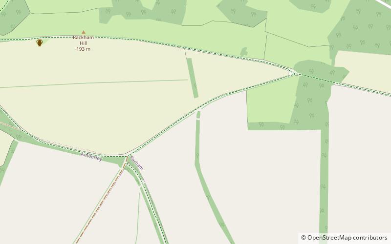 Amberley Mount to Sullington Hill location map