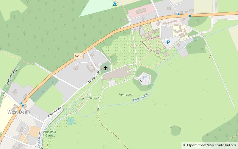 West Dean College location map