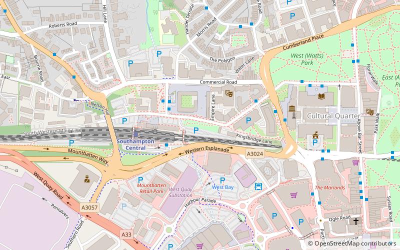 Blechynden Terrace Park location map