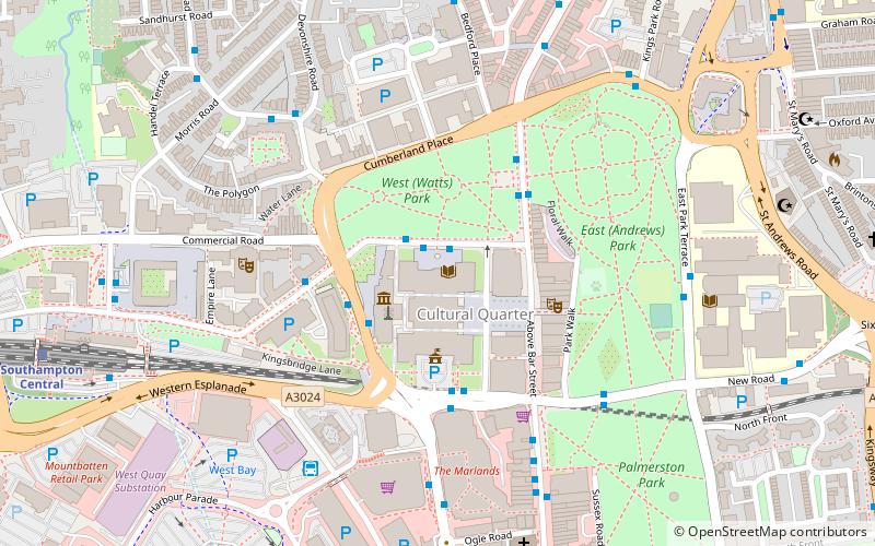 Southampton City Art Gallery location map