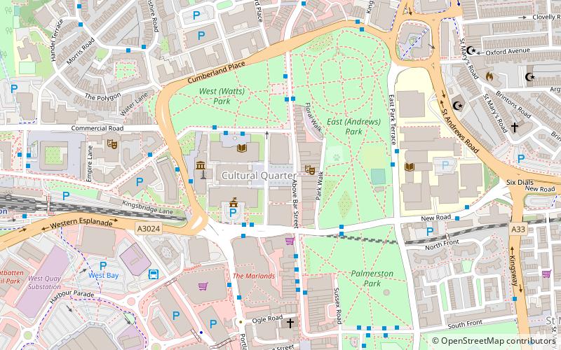 Southampton Guildhall location map