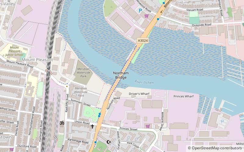 Northam Bridge location map