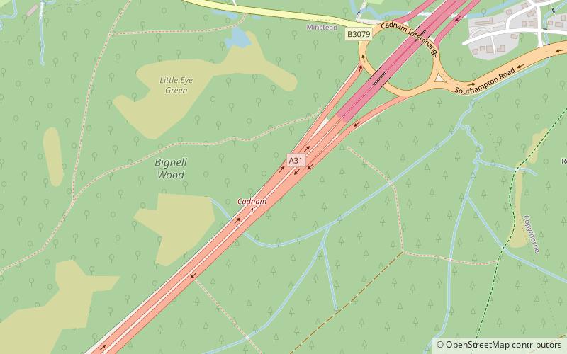 M27 motorway location map