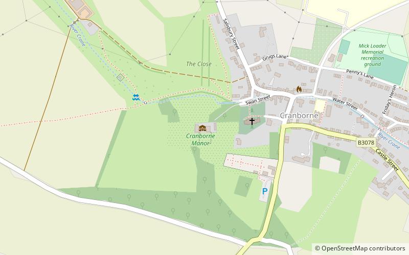 Cranborne Manor House location map