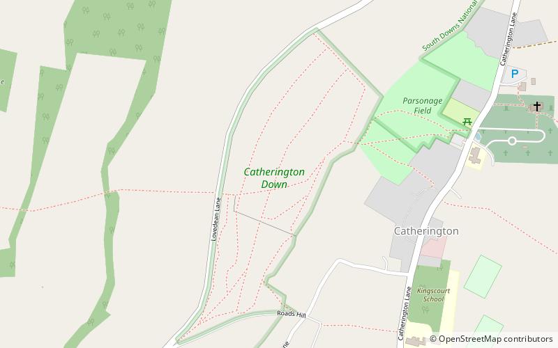 Catherington Down location map