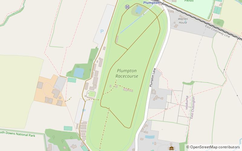 Plumpton Racecourse location map