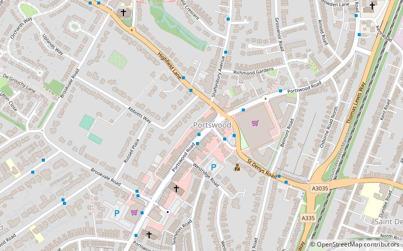 Portswood Library location map