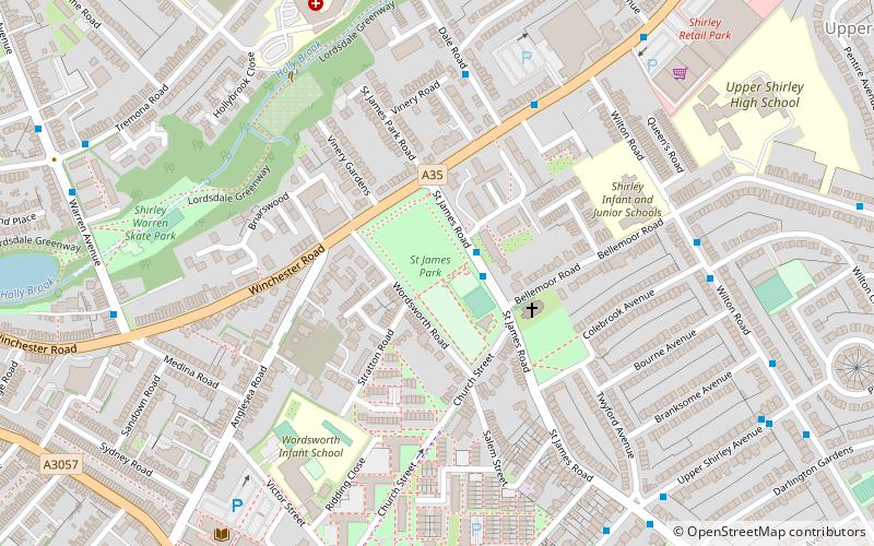 St James Park location map