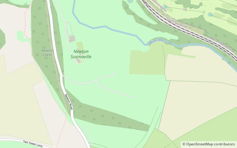 newton surmaville yeovil location map