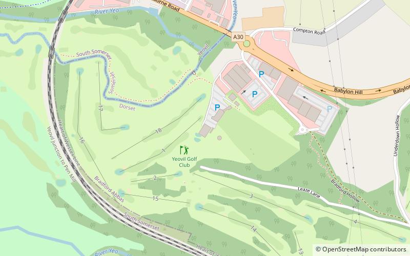 Yeovil Golf Club location map