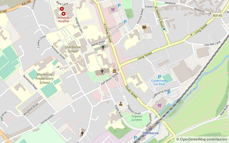 Sherborne Museum location map