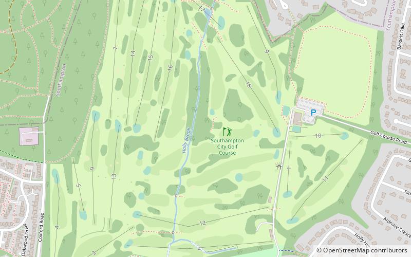 Southampton City Golf Course location map