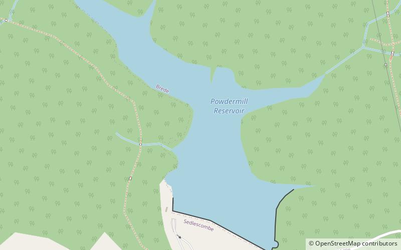 Powdermill Reservoir location map
