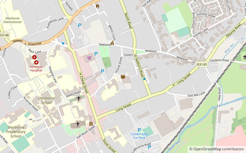 Sherborne Library location map